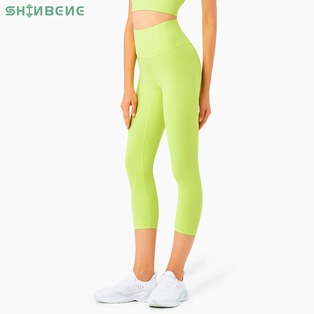 

SHINBENE 21" Plain Naked Feel High Waist Workout Sport Leggings Women Cozy Soft Camel Toe Proof Gym Yoga Pants Fitness Tights