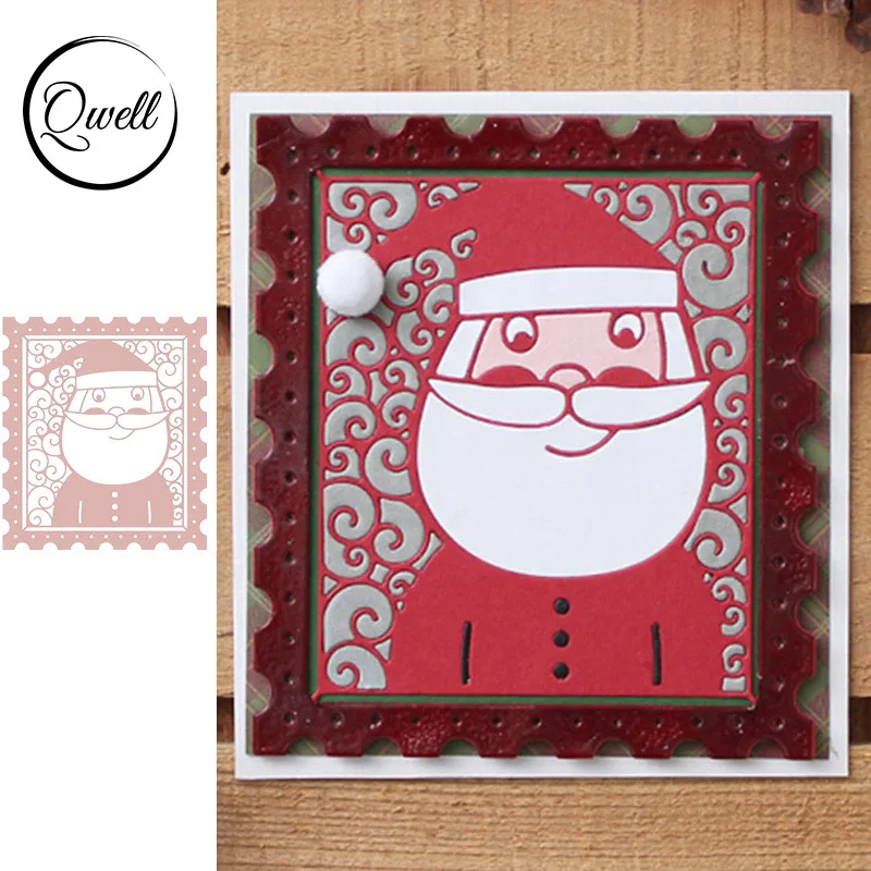 

QWELL Рождество Санта металлические режущие штампы для скрапбукинга и изготовления открыток бумага для тиснения ремесло Новинка 2019 высечки