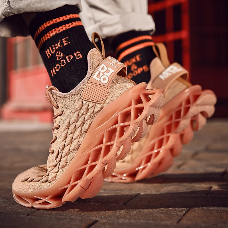 Новинка мужские кроссовки для бега дышащая спортивная обувь противоскользящая