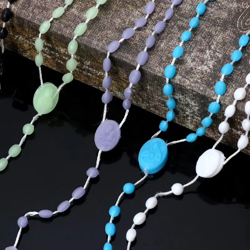 Пластиковые четки светящееся ожерелье молитва религиозная бижутерия | Украшения