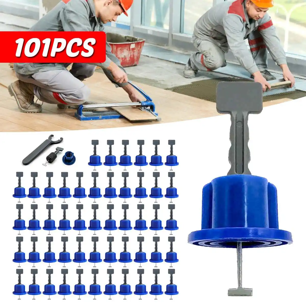 

101Pcs/set Level Wedges Tile Spacers For Flooring Wall Tile Spacer Carrelage Tile Leveling System Leveler Locator Spacers Plier