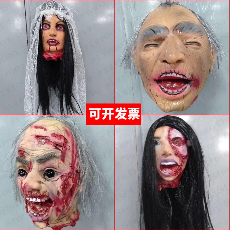 

Horror Halloween Ghost Decoration Toys Creepy Scary Ghost Prop Party Ornament Horror Bloody Body hanging Ghoul Haunted House Bar