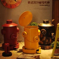 industry iron wind fire hydrant trash originality personality continuous system bar restaurant trash bin decoration goods of