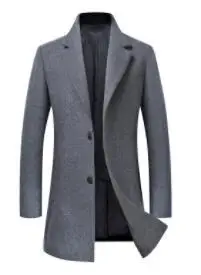 

Autumn and winter new double woollen coat for men- G-5