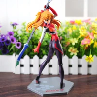 new classic game anime statue anno hideaki genesis shikinami asuka langley soryu battle 27cm eva 3 figure model toy