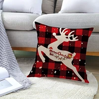 merry christmas pillowcase pillowcase waist cushion cover sofa bed car chair office cafe library