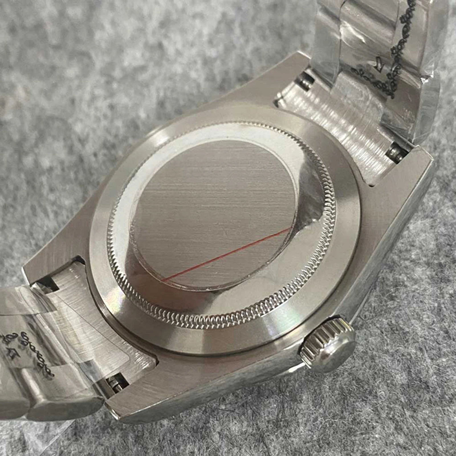 Watch Case + Strap 39MM Stainless Steel Cover Sapphire Glass Watch Case for NH35/NH36 Movement Modification Accessories Kits