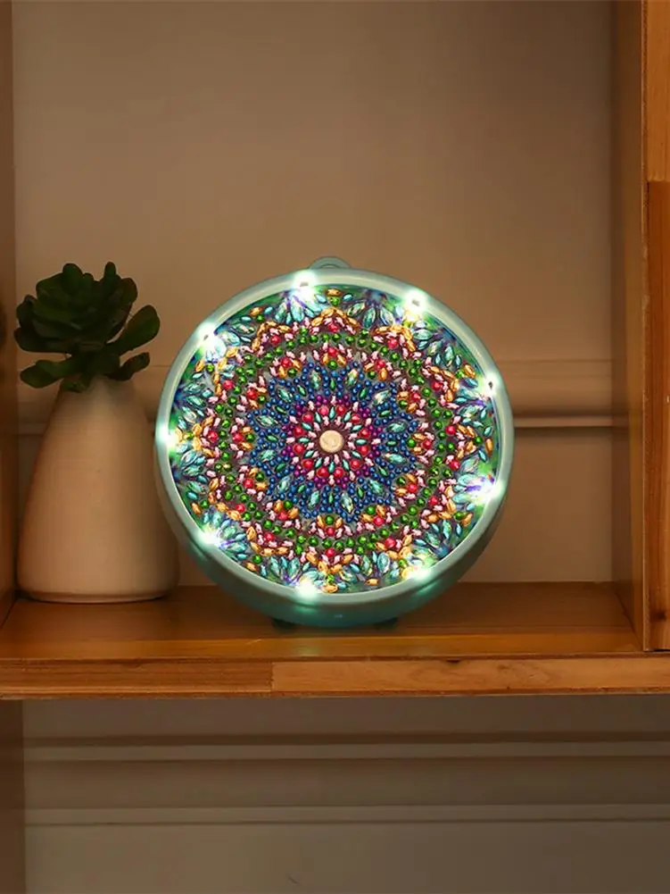 DIY алмазная живопись маленький Ночной светильник Бабочка слон кристальная лампа