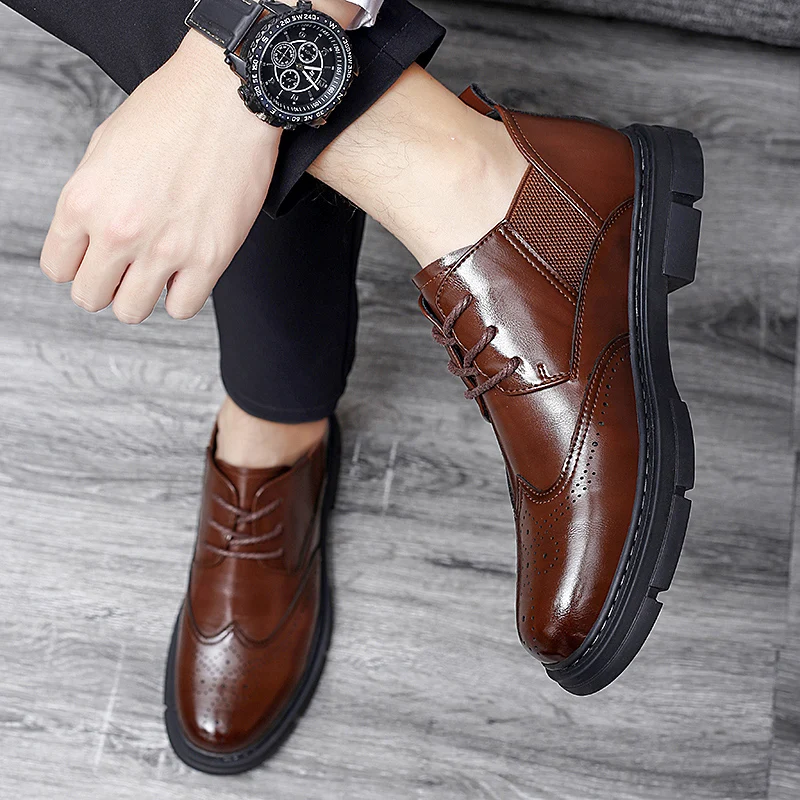 Мужская обувь мужские туфли-оксфорды модельные туфли высокого качества деловые