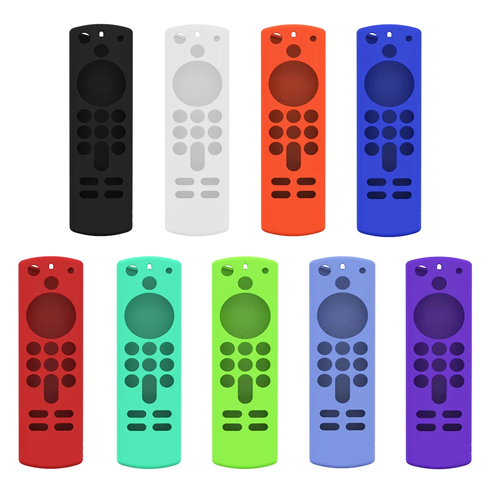 

Silicone Remote Control Protective Case Soft Protector Cover Shockproof Anti-Slip Replacement for Alexa Voice Remote 3