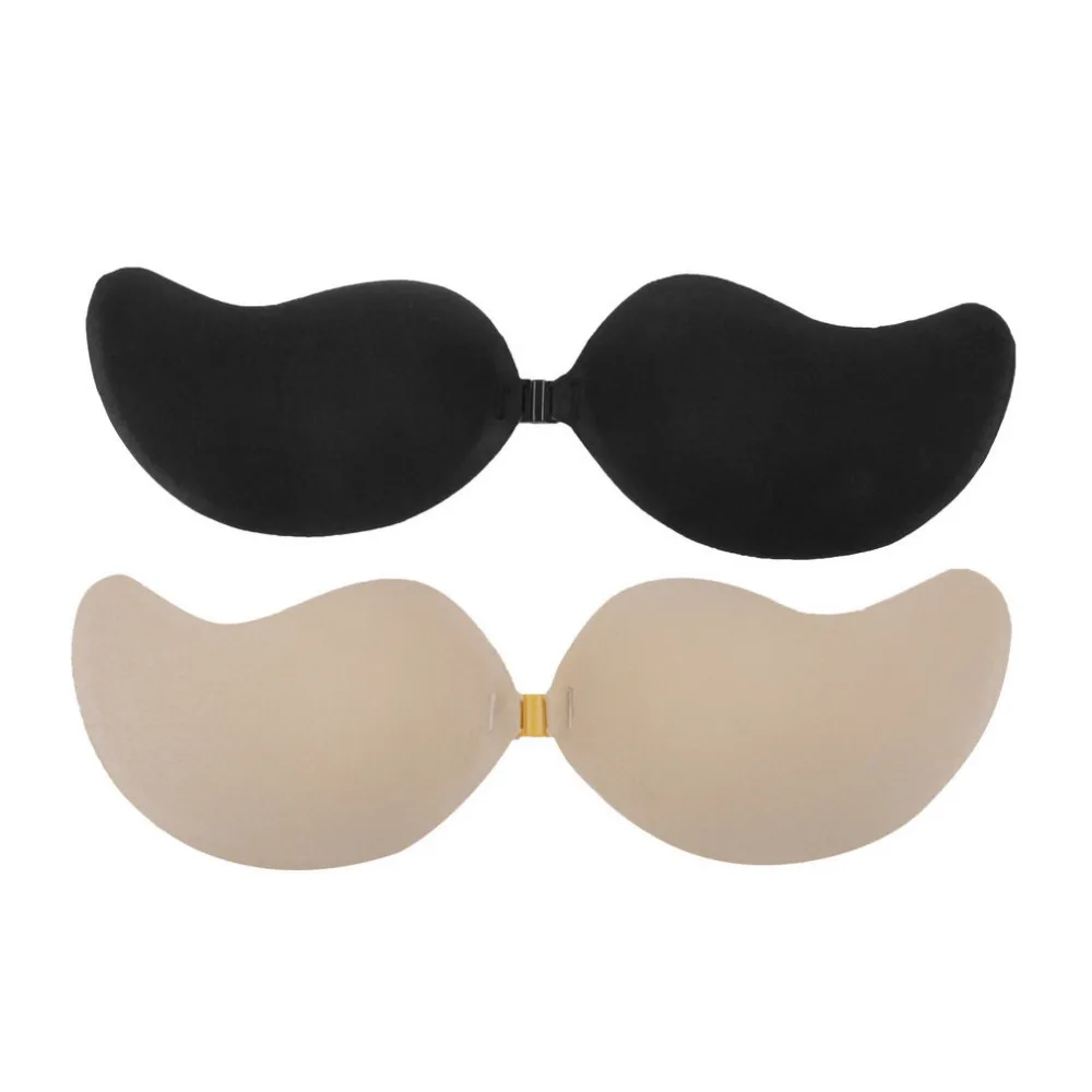 Women Sexy Push Up Self-Adhesive Silicone Bust Front Closure Strapless Invisible Bra Seamless Underwear fly bra BH Bralette Hot | Женская