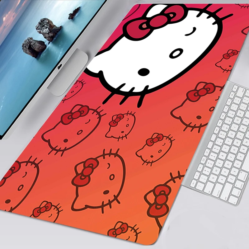 

Small Mousepad Cute Kawaii Hellos Cat Kitties Gaming Accessories Mouse Mat Free Shipping Mouse Pad Gamer Mausepad Deskmat 60x30