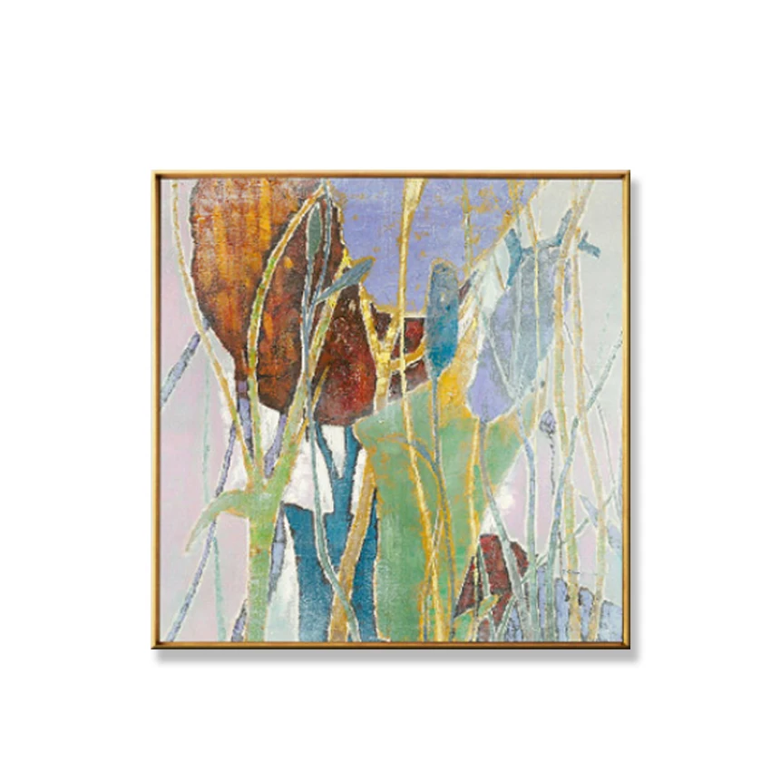 Современная Абстрактная ручная роспись маслом на холсте настенные картины