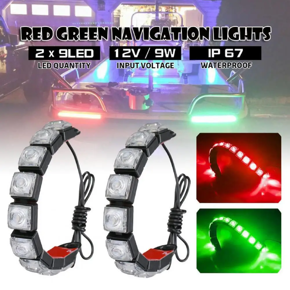 

2Pcs Daytime Lamp Flexible Easy to Install IP67 Waterproof Stretch Car LED Strip Light for Yachts