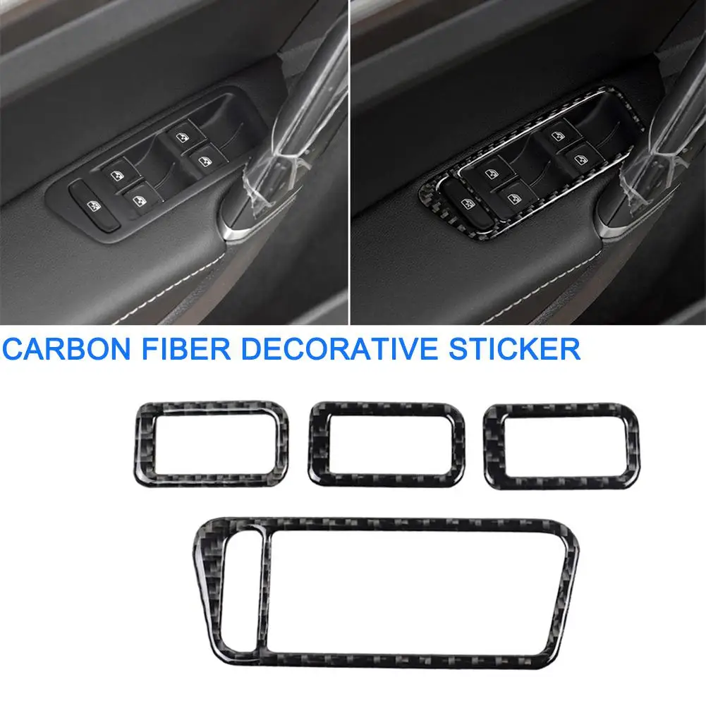 

Car Styling Carbon Fiber Decorative Sticker For Volkswagen Golf 7 R GTE GTD MK7 2013- 2017 LHD Interior Accessories