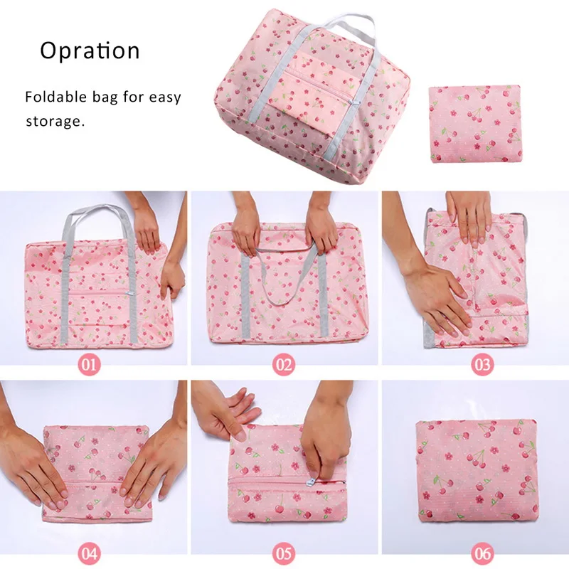 Водонепроницаемый нейлон Gir дорожные сумки для женщин большой Ёмкость Складная