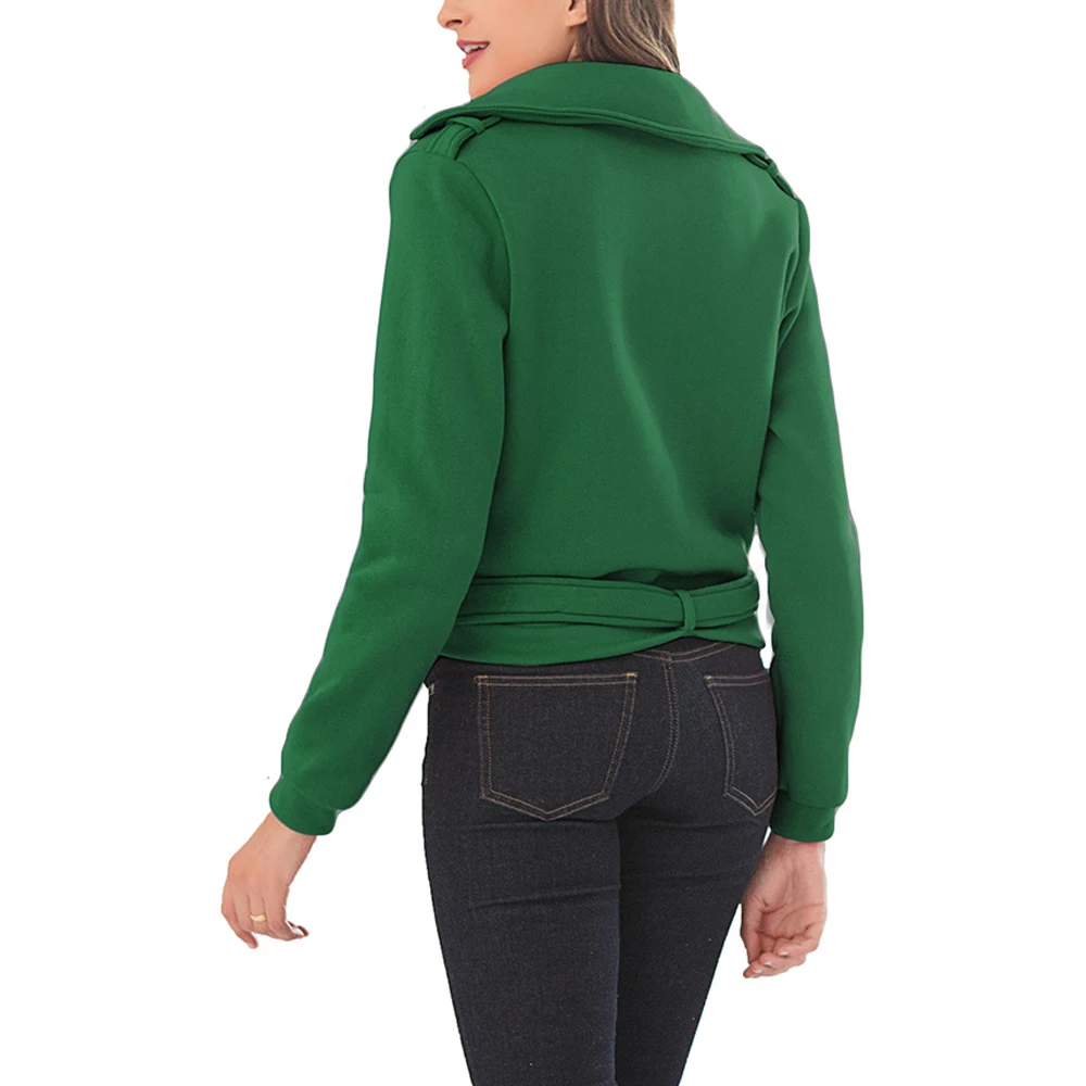 Осенняя Женская Базовая куртка пальто повседневная бейсбольная на молнии с