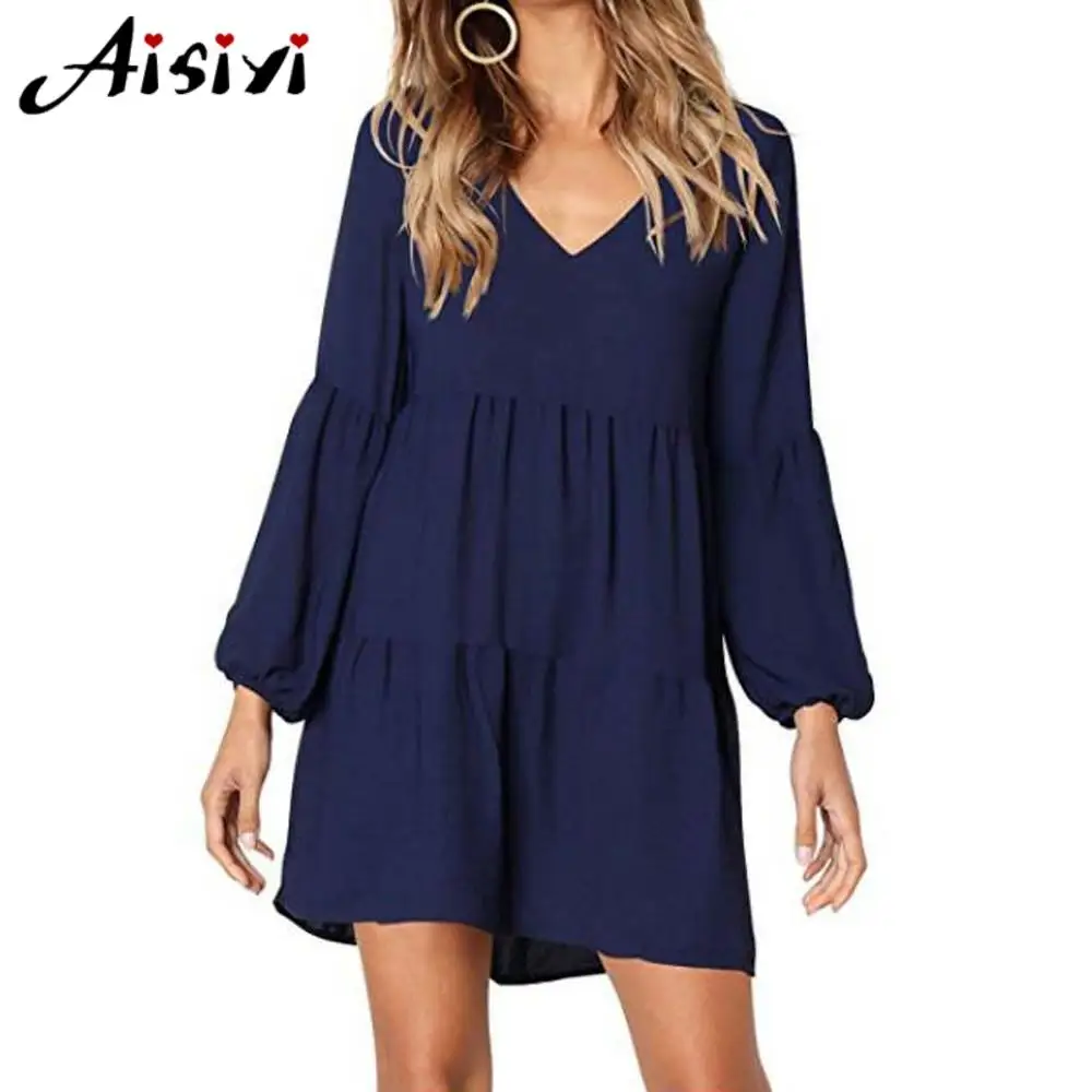 Женское летнее платье с V образным вырезом и драпировкой|Женские платья| |