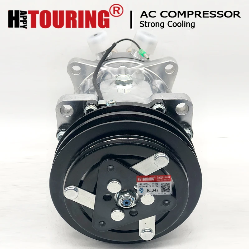 Новинка для Санден SD7H15 7863 7867 8024 8031 8062 12V компрессор для автомобильного кондиционера, работающий от SD7H15 4663 4779 6036 8104 8258 132 мм AA PV2 12V