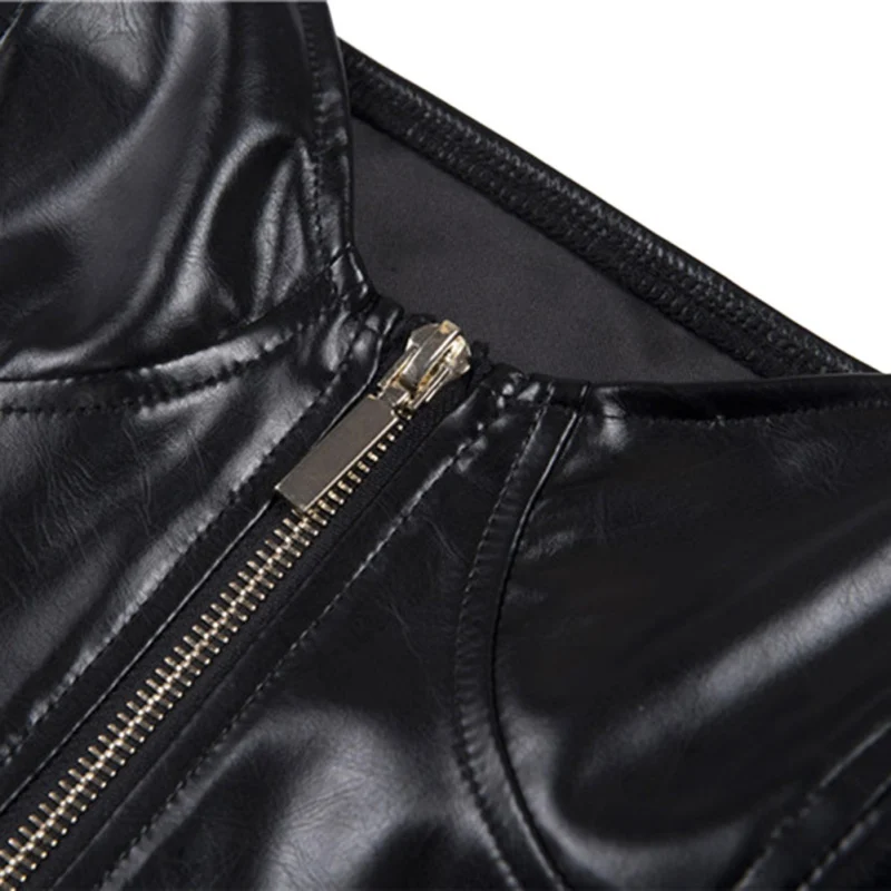 Черный женский сексуальный мокрой вид из искусственной кожи ПВХ Виниловый