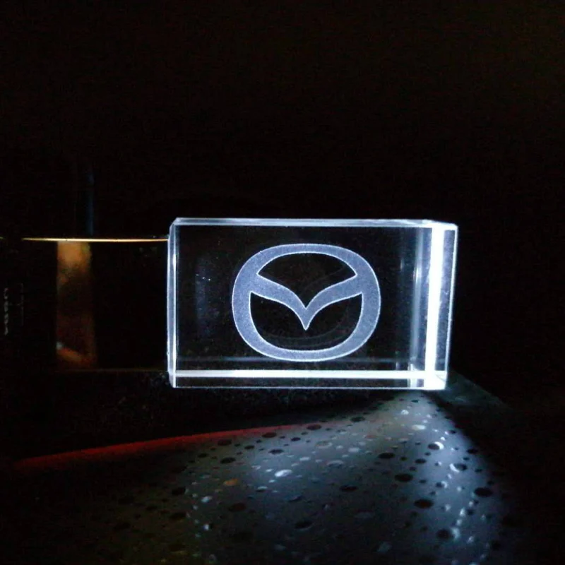 USB флеш накопитель Mazda 4/8/16/32/64/128 ГБ металлический корпус с логотипом на заказ|USB