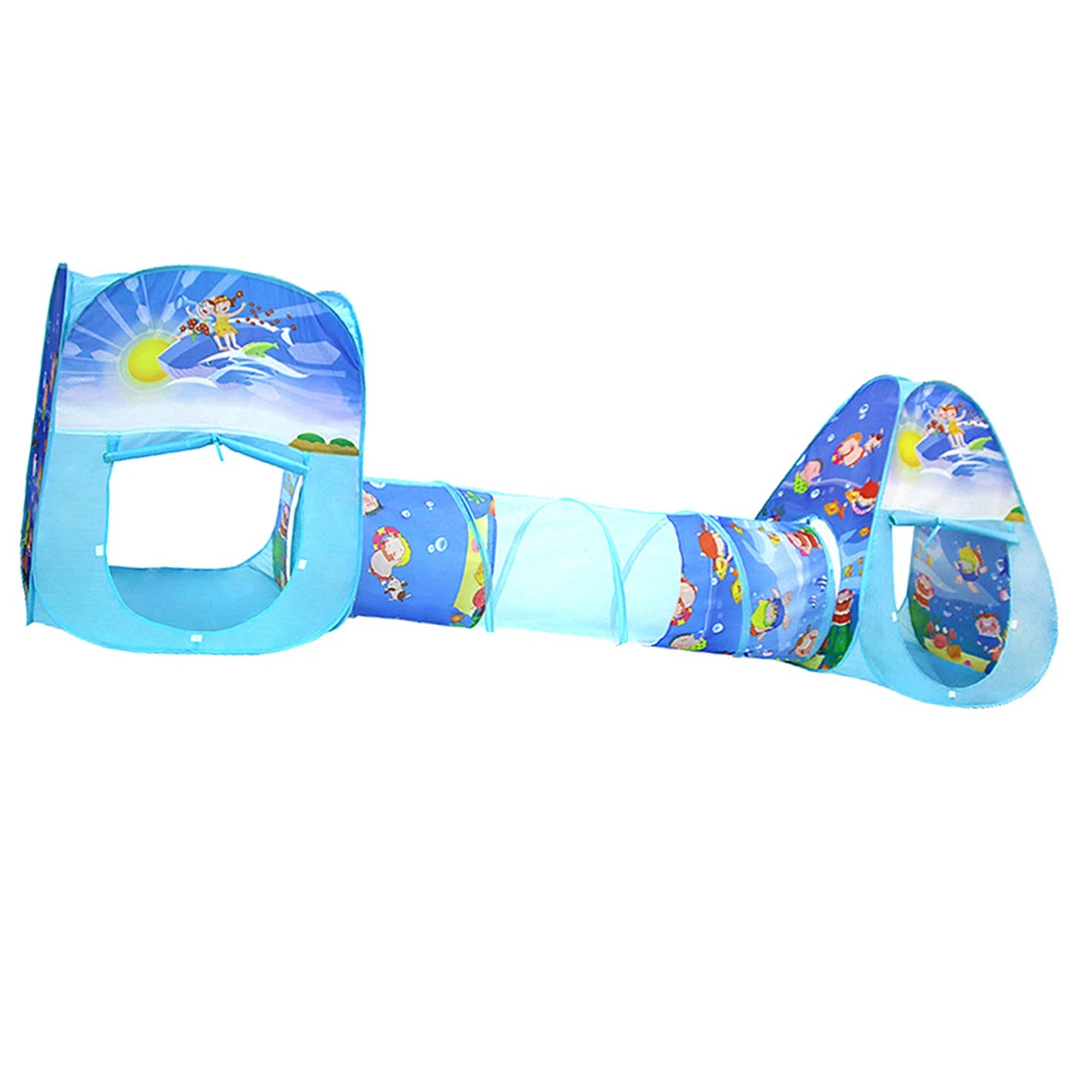 

Kids 3-in-1 Indoor Outdoor Play Tent & Crawl Tunnel with Zipper Storage Case