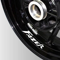 a set of 8pcs high quality motorcycle wheel sticker decal reflective rim motorcycle logo decal for yamaha fazer 600 fazer