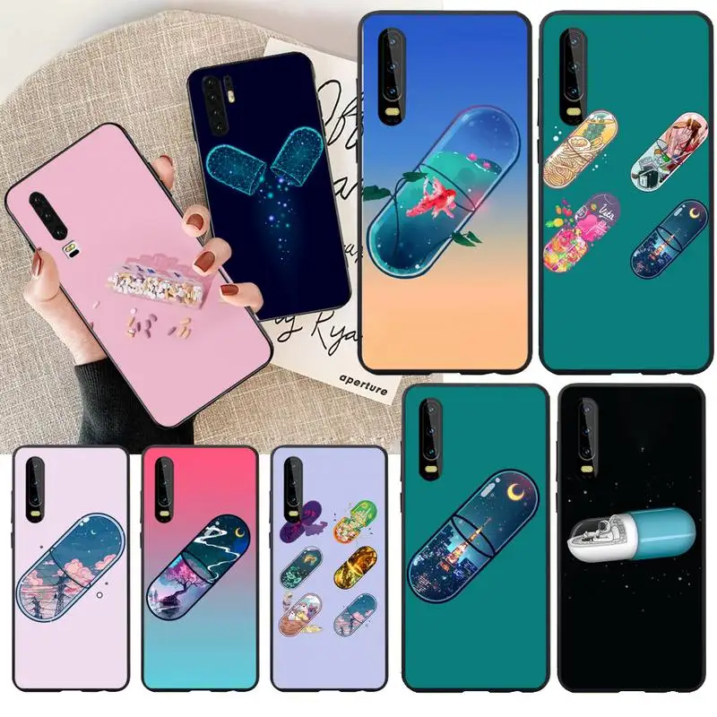 Чехол для телефона с лекарственными таблетками PENGHUWAN Huawei P30 P20 Mate 20 Pro Lite Smart Y9 prime 2019