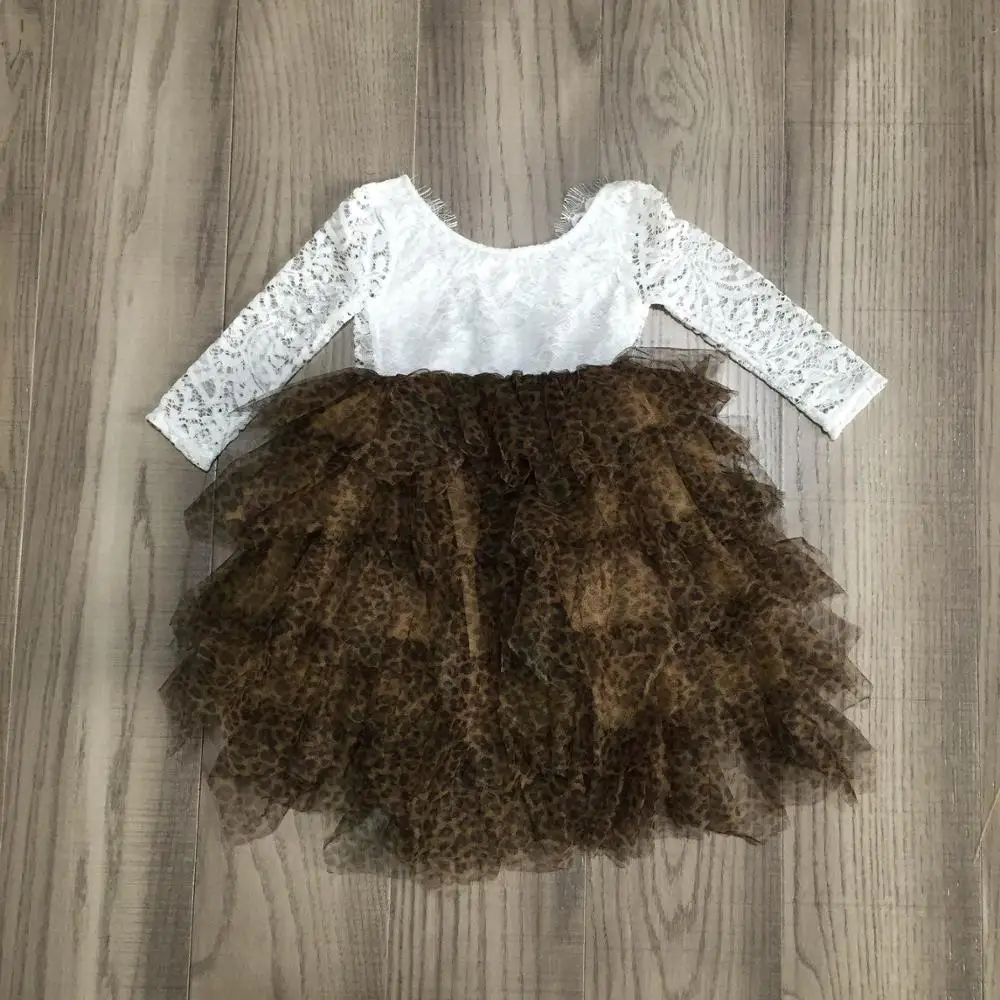 Одежда для маленьких девочек осенне-зимнее платье газовая юбка красное/белое с