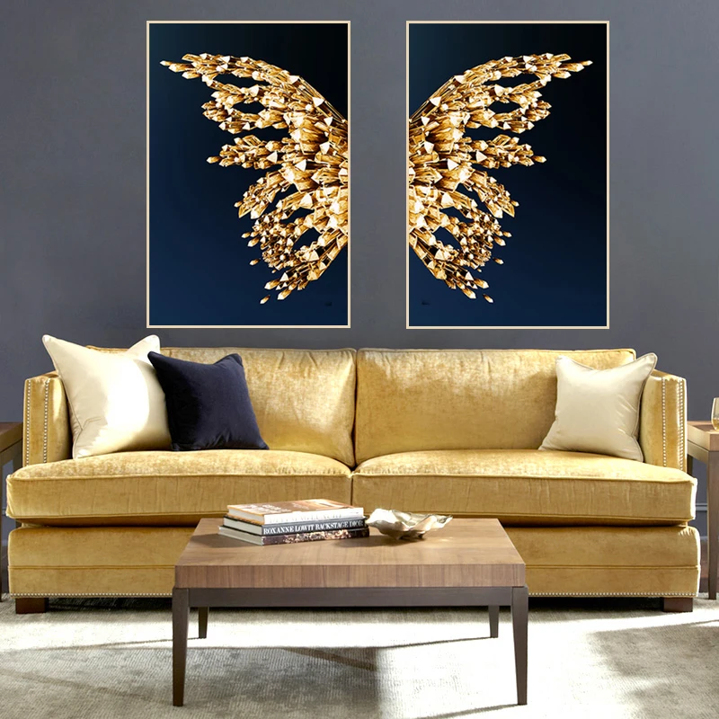 

Abstract Canvas Poster Scandinavian Wall Art Poster Print Modern Nordic Decoration Butterfly Wings Picture Living Room Decor