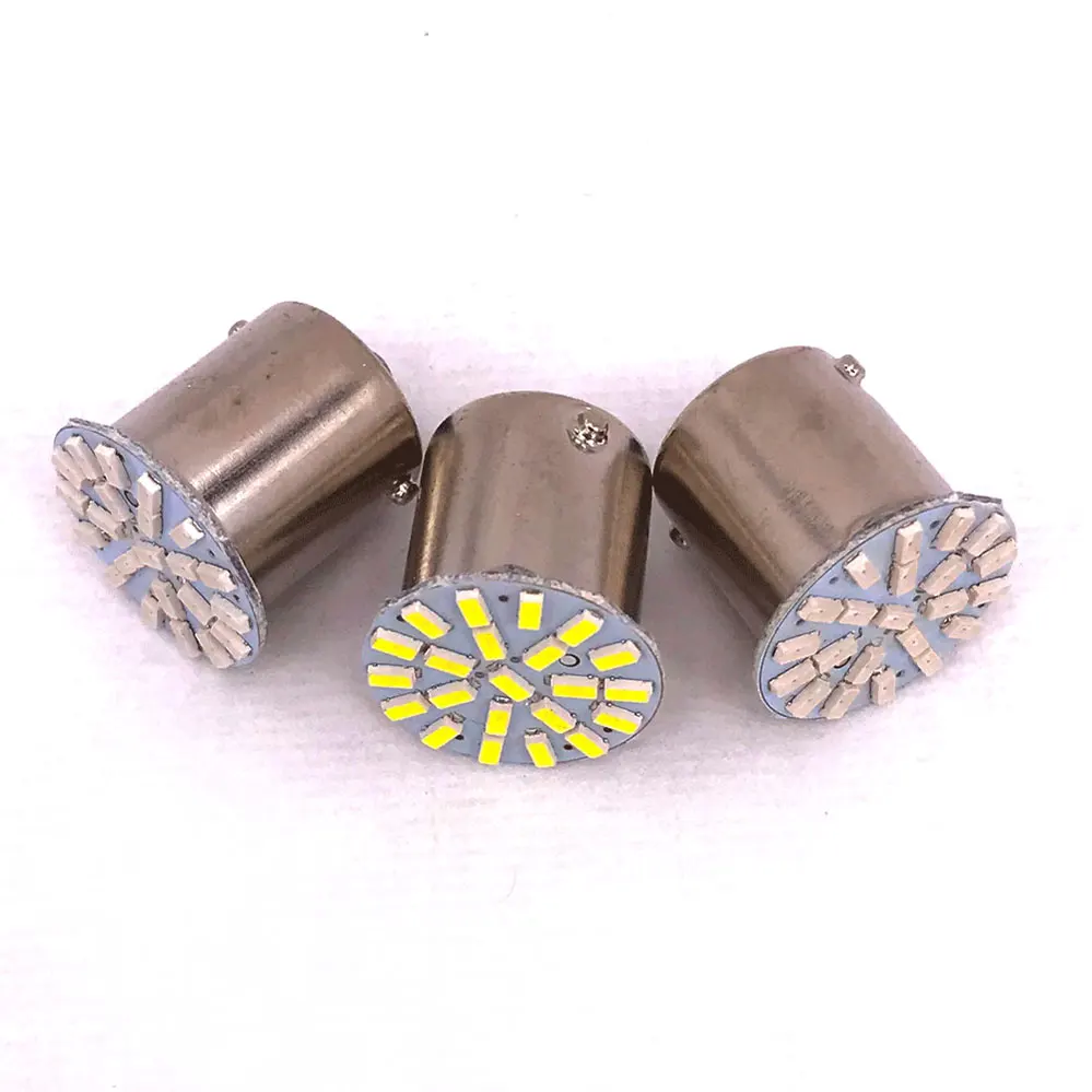 100 шт. 1156 P21W BA15S 3014 22SMD светодиодный светильник используемый для резервного
