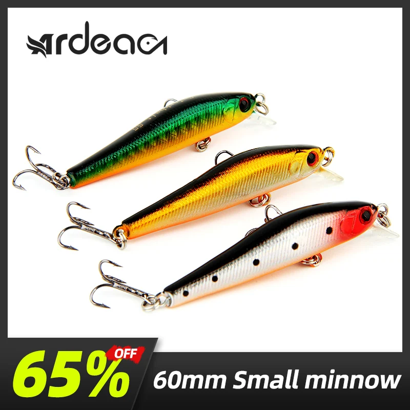 ARDEA небольшой Minnow 70 мм/55 мм 3 2g/5 2g жесткая приманка для рыбалки морского окуня