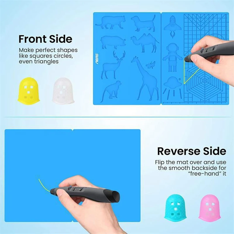 3d-ручка DIY3D силиконовый дизайнерский коврик с базовым шаблоном 2 силиконовыми