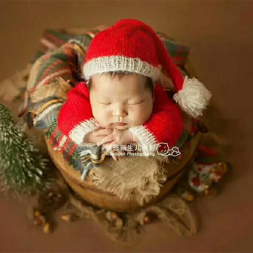 В винтажном стиле Детская одежда на Рождество для съемки фотографий