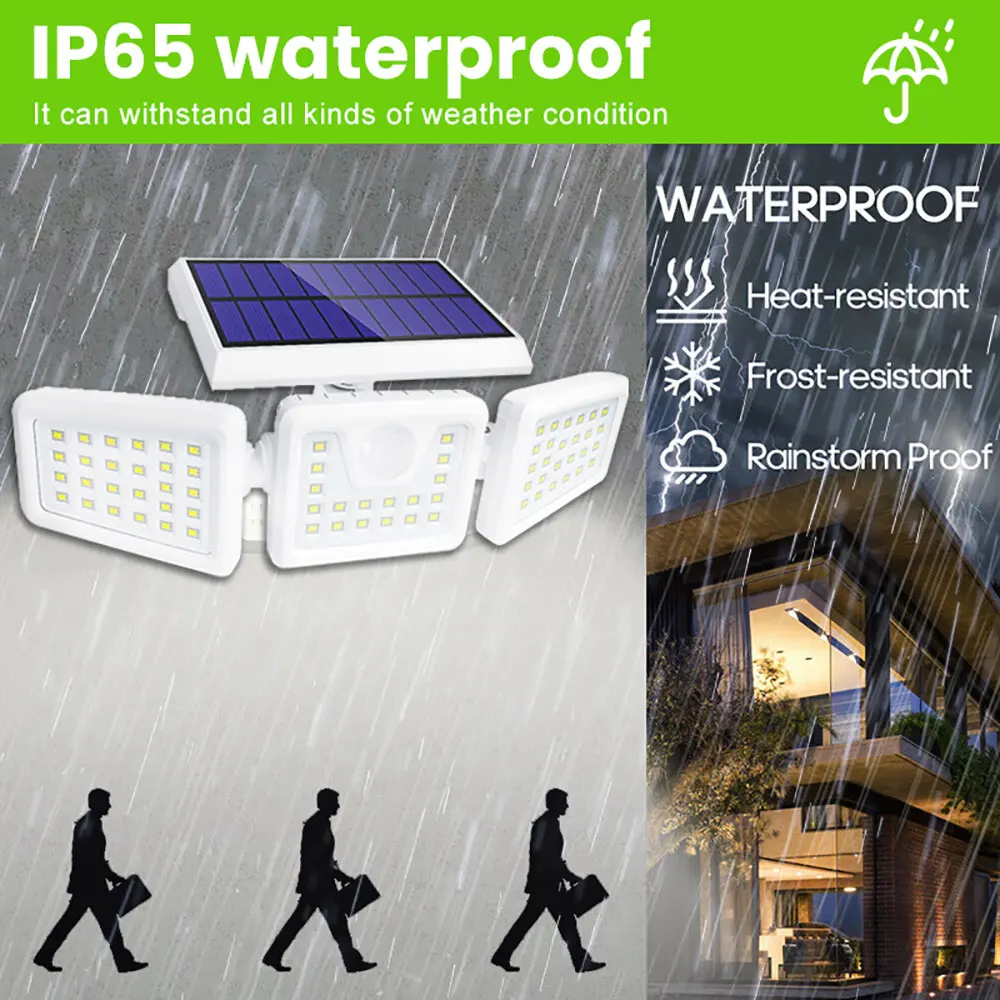 Bright Wireless Wall Lamps 70 LED Outdoor Solar Light Flood PIR Motion Sensor IP65 Waterproof Garden Lights | Лампы и освещение