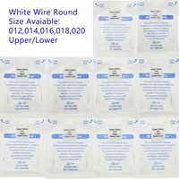 10pcs10packs dental orthodontic super elastic white niti oval form arch round wire 012%e3%80%81014%e3%80%81016%e3%80%81018%e3%80%81020 upperlower