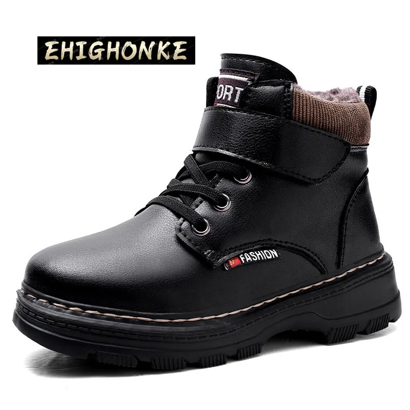 

Winter Fashion Boys ' Boots , Children 's Shoes Martin Boots , Student Sports Shoes , Warm Boys ' Snow Boots , New Suede - 40 PU