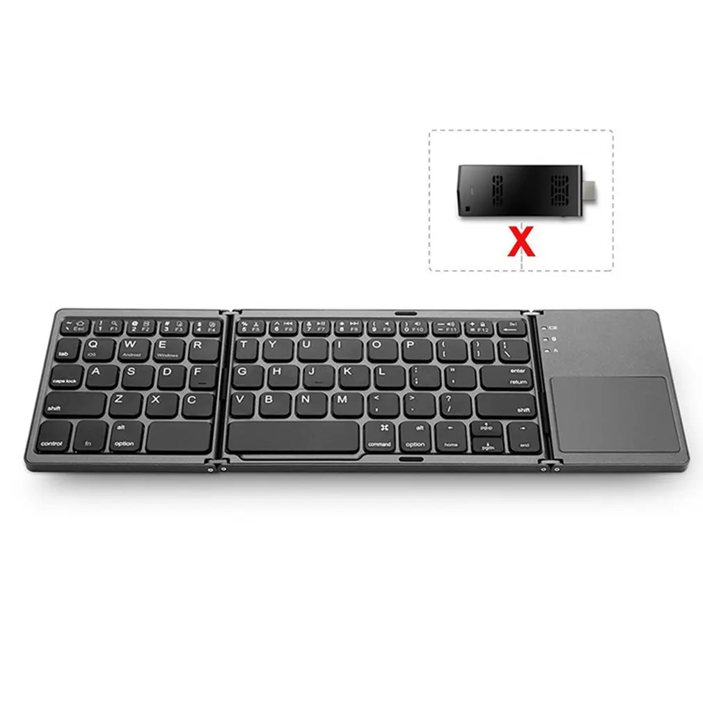 Складная мини клавиатура B033 Bluetooth 3 0 складная беспроводная три системы для