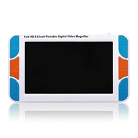 portable digital electronic reading aid 5 0 inch lcd screen for low vision 2x 25x zoom foldable handle video magnifier