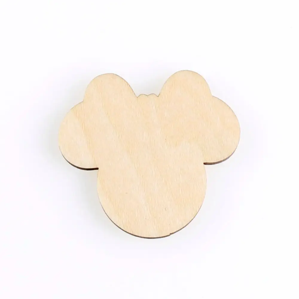 

Форма медведя, лазерная вырезка талисмана, рождественские украшения, силуэт, без рисунка, 25 штук, деревянная форма (1312)