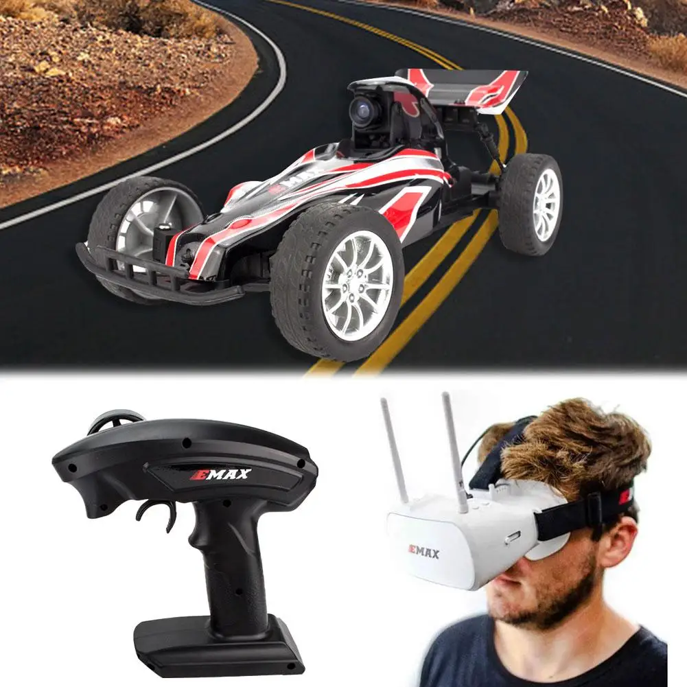 Emax Interceptor FPV Racing Car 2.4G Radio Control High Speed With Camera Goggle Glasses RC 2~3S RTG Version For Kids Gift | Игрушки и