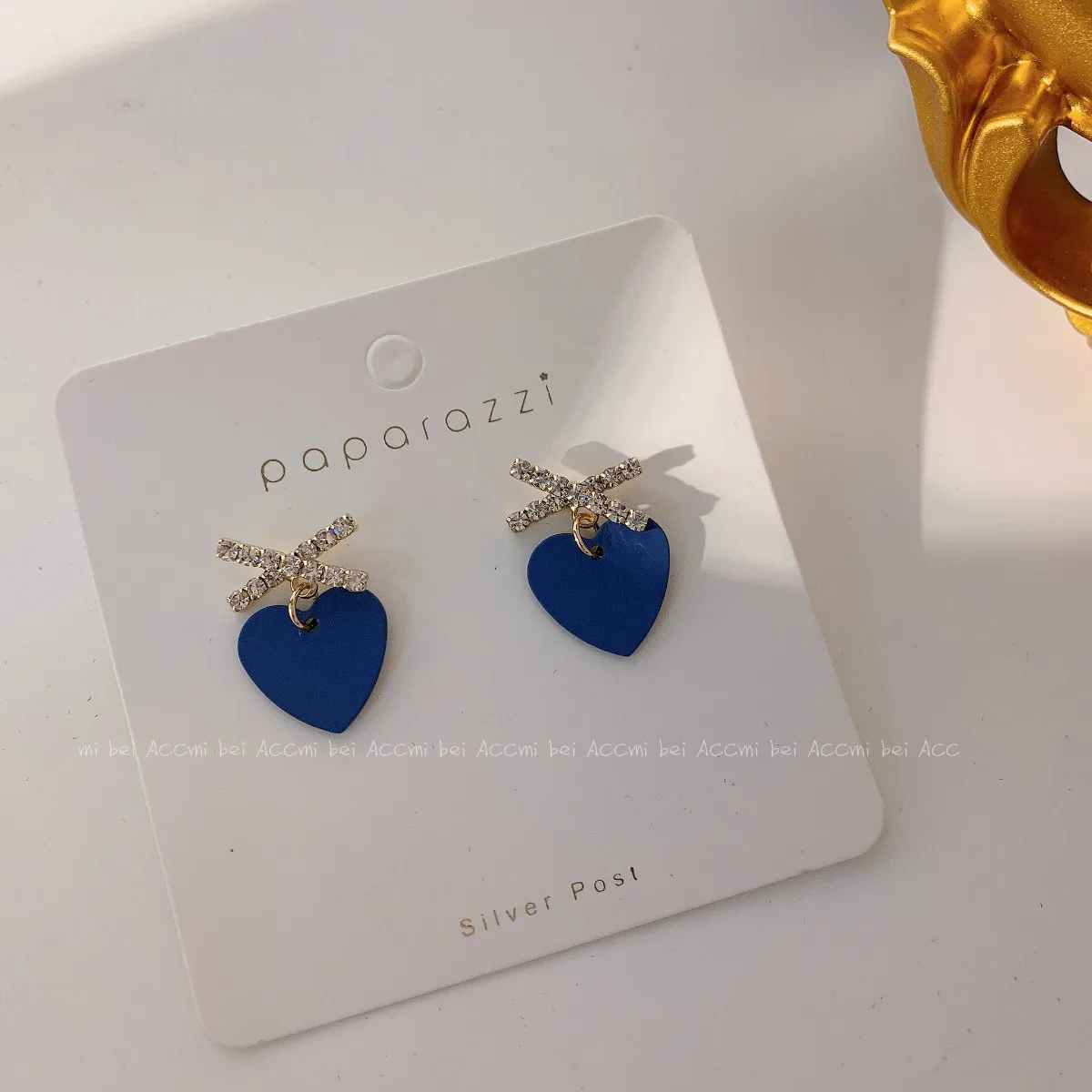 

2021 new dripping oil haze blue earrings female Dongdaemun simple S925 silver needle earrings earrings for female jewelry gifts