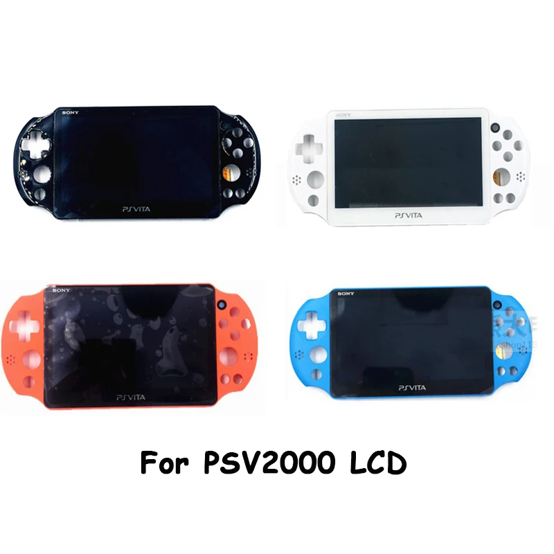 Оригинальный 100% новый для PS Vita 2000 ЖК экран PSV Slim Замена Белый Черный оригинальный