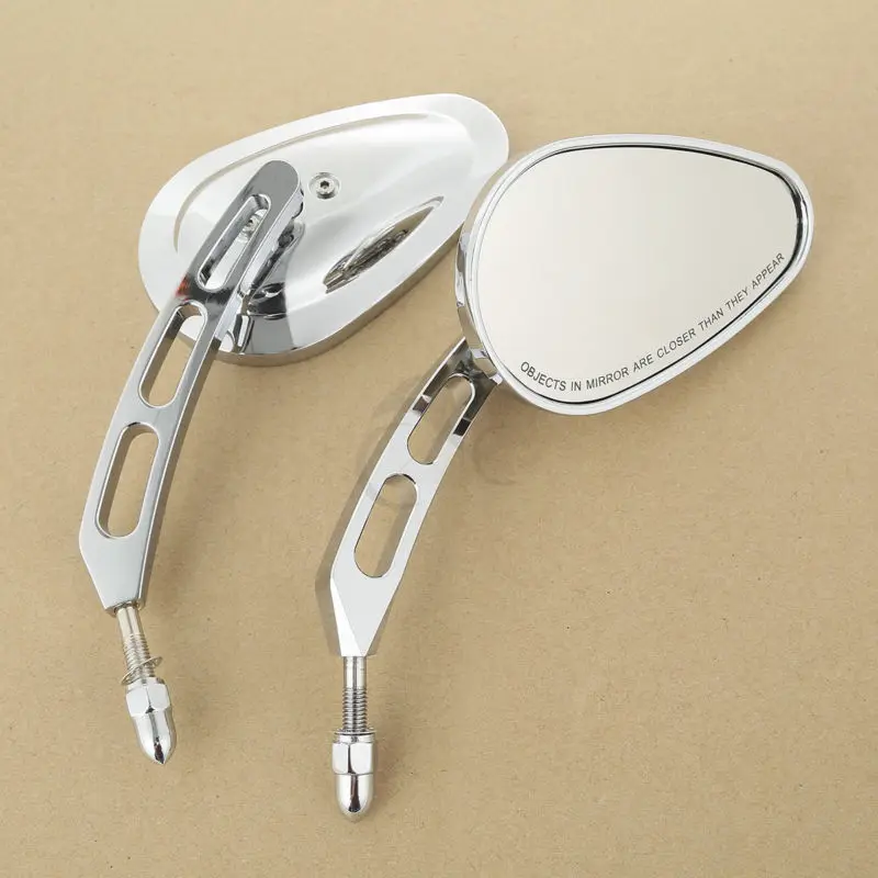 

Chrome Universal 8mm Rear View Mirrors For Harley Touring FLHR Road Glide Heritage Softail Classic FLSTC FLHTCU Sportster 1200