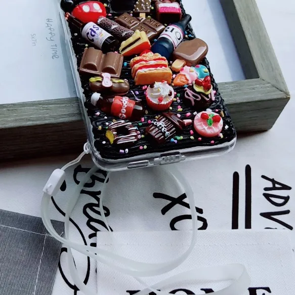 Милый DIY чехол для iPhone X/XS 3D шоколадный телефона ip11 pro max кремовый ручной работы XS MAX