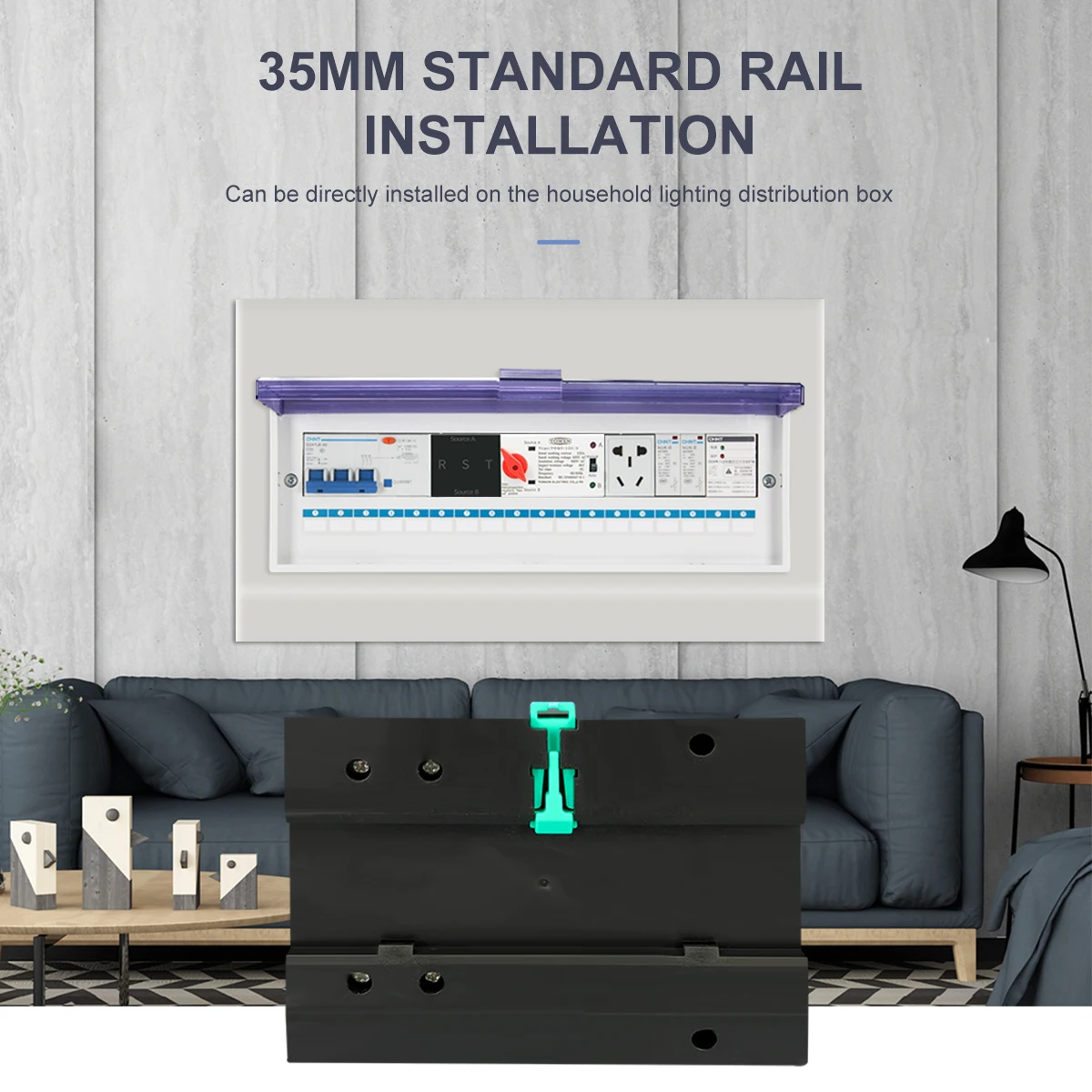 3P 3 Phase Din Rail ATS Dual Power Automatic Transfer Switch Electrical Selector Switches Uninterrupted 63A 100A 125A - купить по