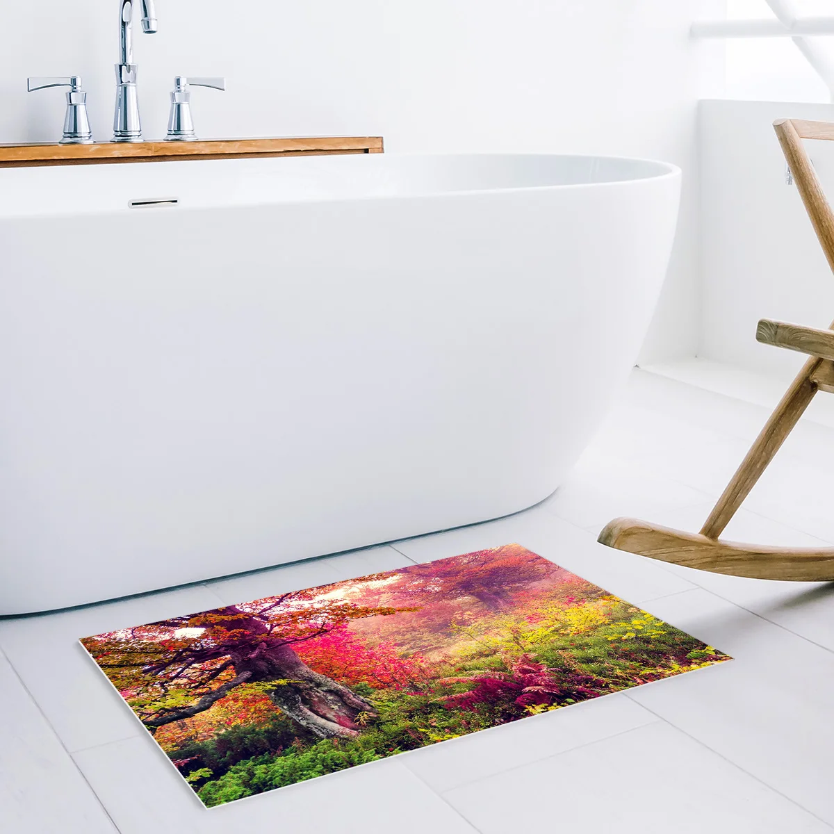 Впитывающий Коврик для кухни ванной Красного леса | Дом и сад