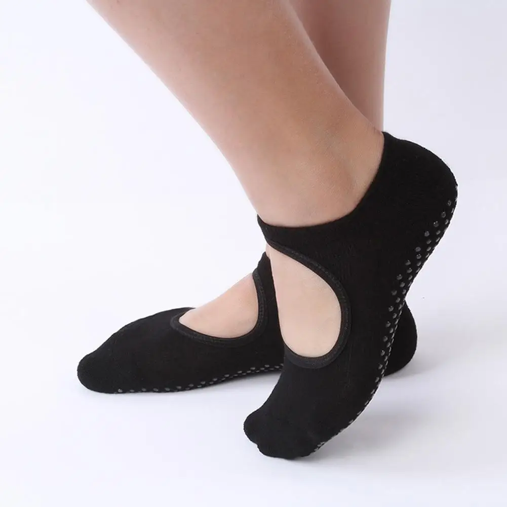

Women Ballet Dance Socks Backless Professional Fitness Socks Women Non-slip Dance Socks Women Grip Socks