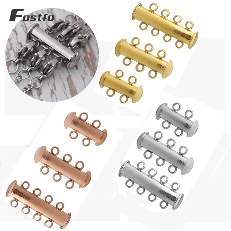 Застежка для браслета с отверстиями 2/3/4 рядов|Ювелирная фурнитура и компоненты| |