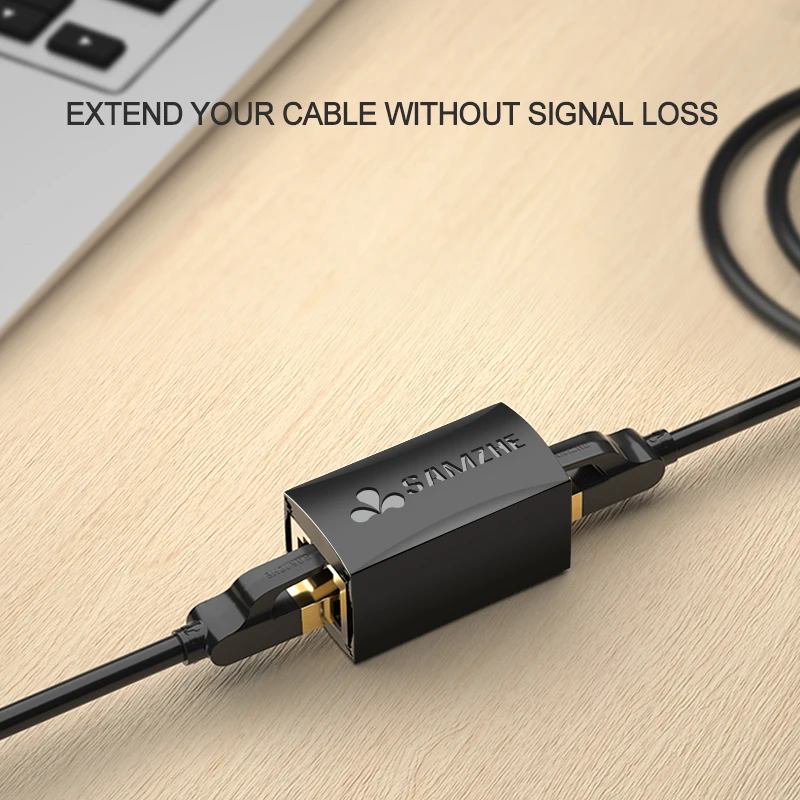 SAMZHE Ethernet Кабель адаптер 8P8C RJ45 Lan Удлинительный разъем для интернет соединения